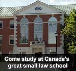 Canada's great small law school