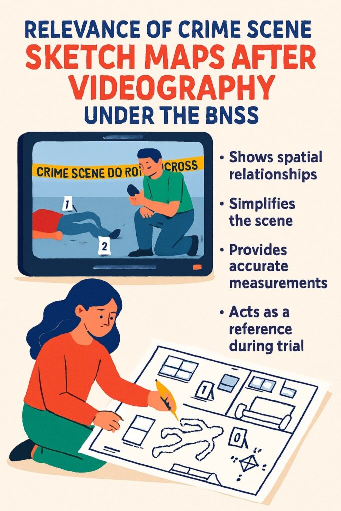 Crime Scene Sketch Maps After Videography Under the BNSS
