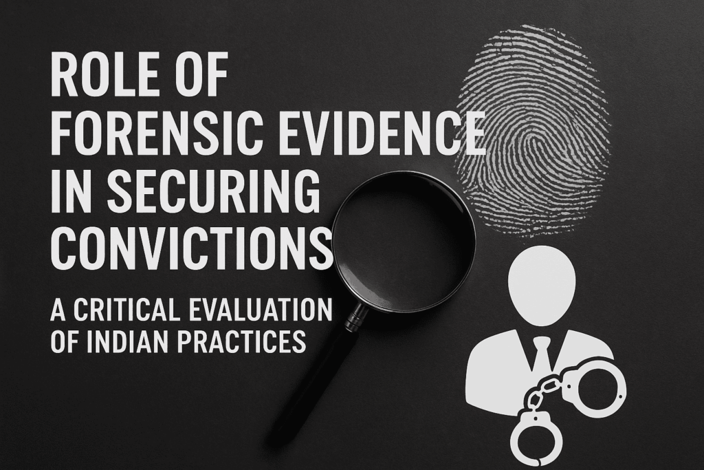 Role of Forensic Evidence in Securing Convictions: A Critical Evaluation of Indian Practices