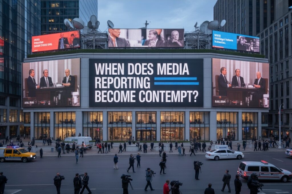 Media Reporting Become Contempt