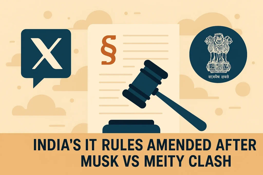 India’s IT Rules Rewritten After Musk vs MeitY Clash: A Defining Moment for Digital Governance and Free Speech India’s IT Rules Rewritten After Musk vs MeitY Clash