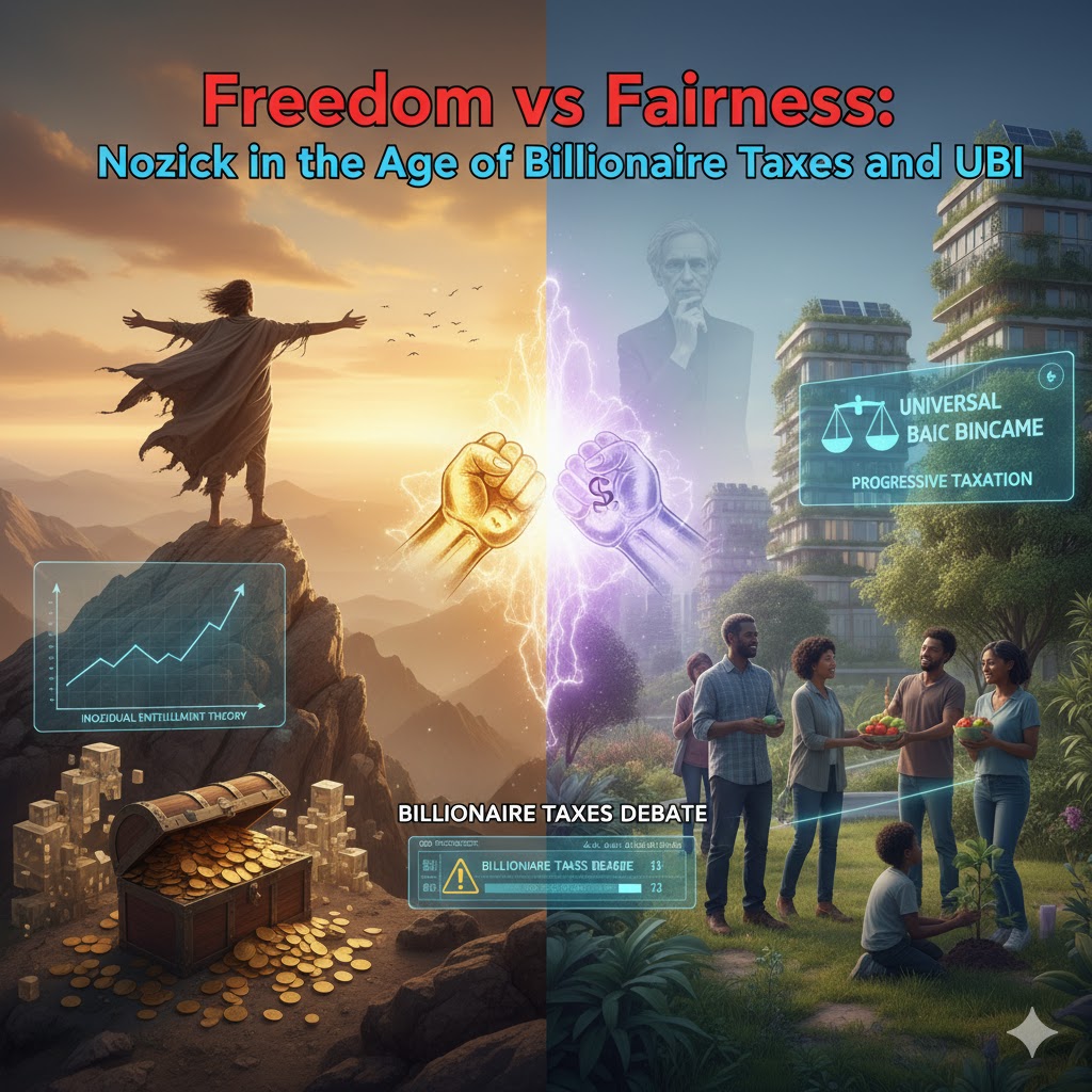 Freedom vs. Fairness: Nozick in the Age of Billionaire Taxes and UBI Freedom vs. Fairness