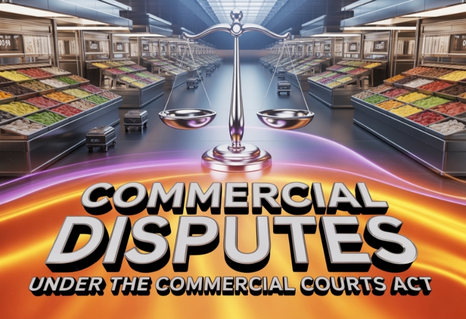 Commercial Disputes Under the Commercial Courts Act Commercial Disputes Under the Commercial Courts Act