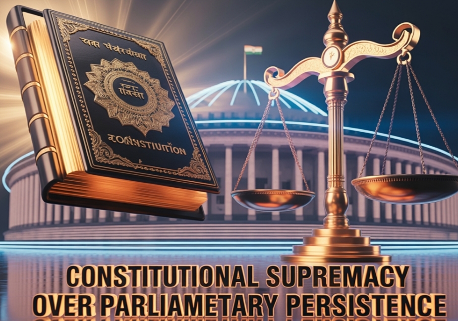 Constitutional Supremacy Over Parliamentary Persistence Constitutional Supremacy Over Parliamentary Persistence