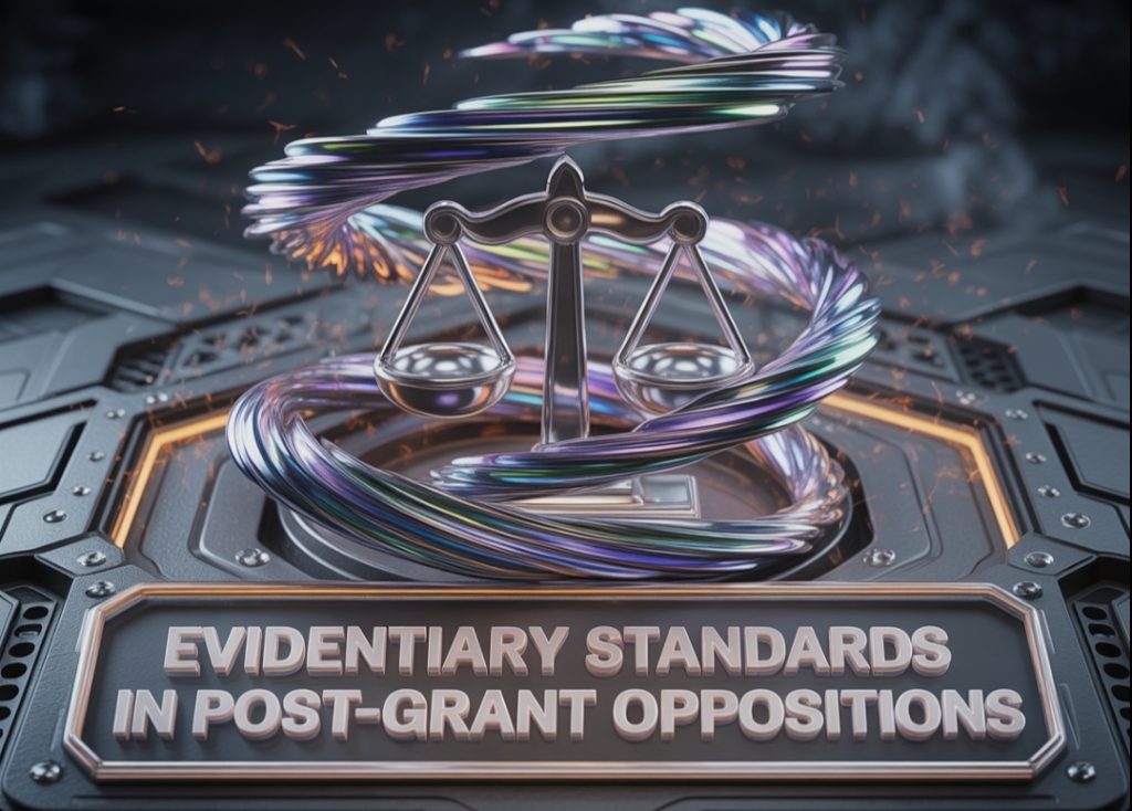 Evidentiary Standards in Post-Grant Oppositions Evidentiary Standards in Post-Grant Oppositions