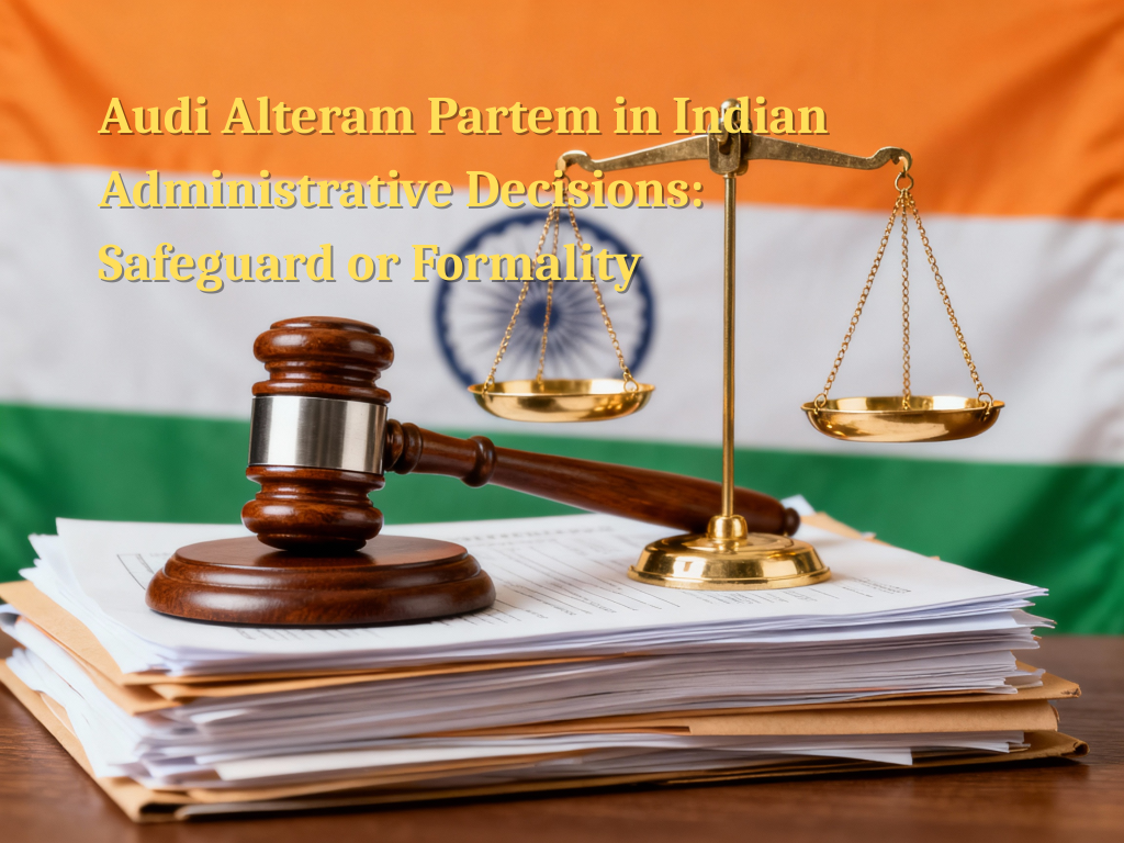 The Non-Binding Nature of Letters of Intent (LoI) in Indian Public Contracts: A Doctrinal Evolution Audi Alteram Partem in Indian Administrative Decisions