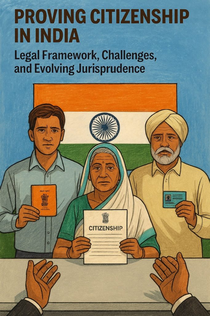 Proving Citizenship in India: Legal Framework, Challenges, and Evolving Jurisprudence Proving Citizenship in India: Legal Framework, Challenges, and Evolving Jurisprudence