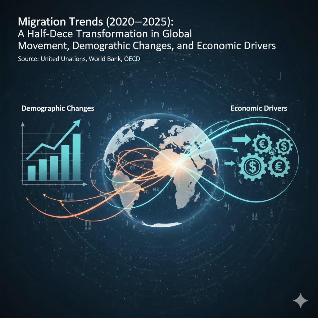 Migration Trends (2020–2025): A Half-Decade of Transformation in Global Movement, Demographic Changes, and Economic Drivers Migration Trends (2020–2025)