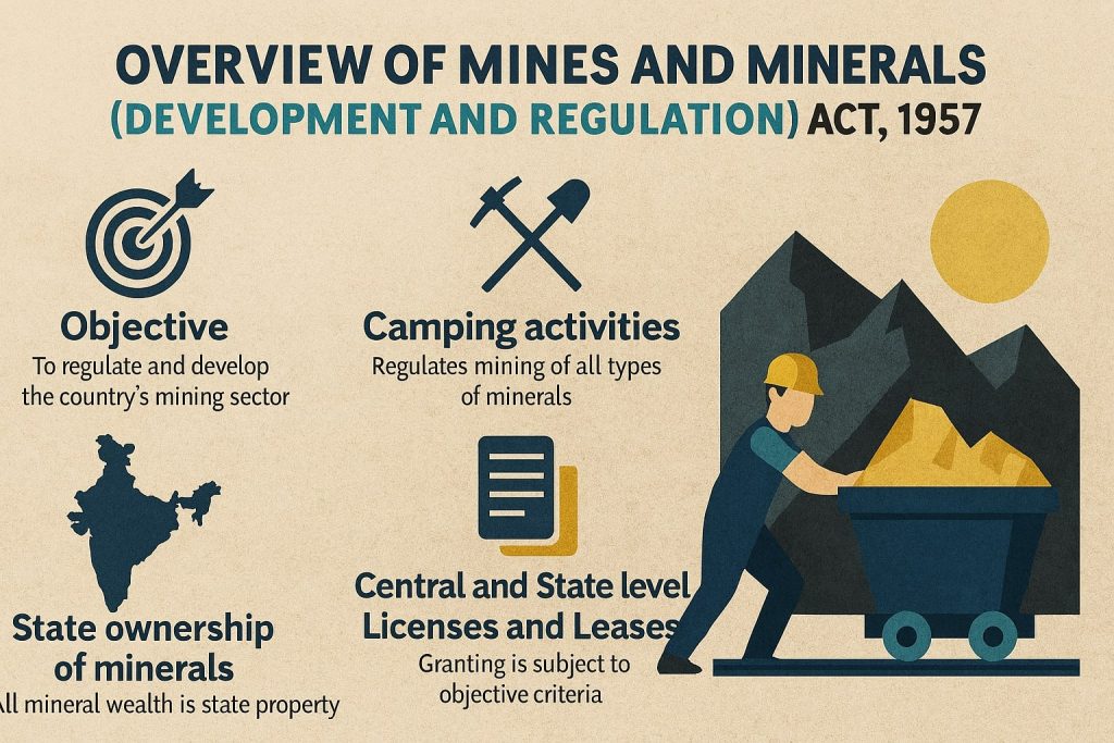Overview of the Mines and Minerals (Development and Regulation) Act, 1957 Overview of the Mines and Minerals (Development and Regulation) Act, 1957