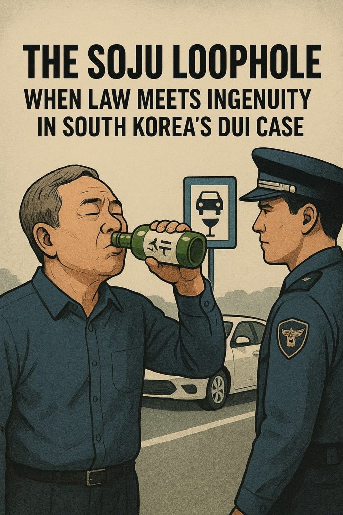 The Soju Loophole: When Law Meets Ingenuity in South Korea’s DUI Case The Soju Loophole: When Law Meets Ingenuity in South Korea’s DUI Case