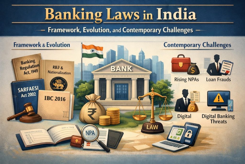 Banking Laws in India: Framework, Evolution, and Contemporary Challenges Banking Laws in India