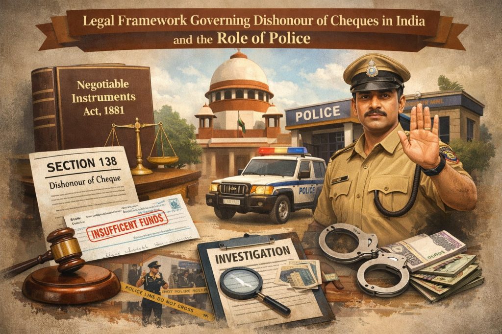 Legal Framework Governing Dishonour of Cheques in India and the Role of Police