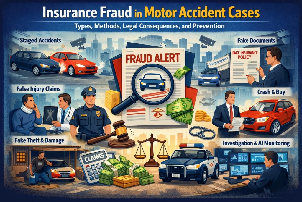 Insurance Fraud in Motor Accident Cases: Types, Methods, Legal Consequences, and Prevention Insurance Fraud in Motor Accident Cases