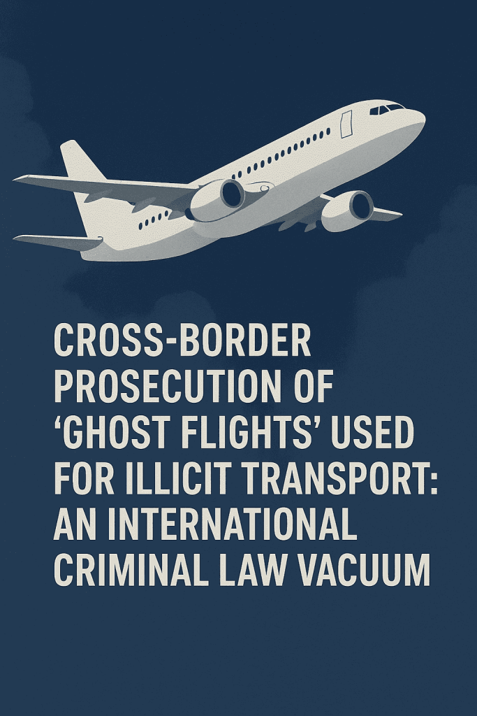 Cross-Border Prosecution of ‘Ghost Flights’ Used for Illicit Transport: An International Criminal Law Vacuum Cross-Border Prosecution of ‘Ghost Flights’ Used for Illicit Transport