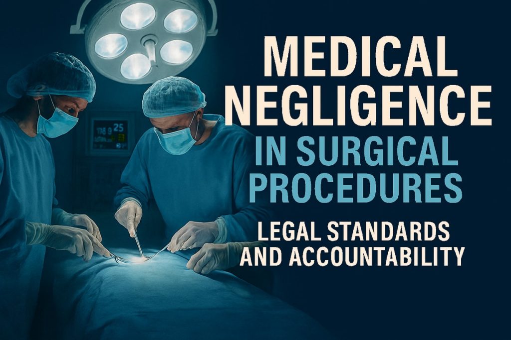 Medical Negligence In Surgical Procedures – Legal Standards And Accountability