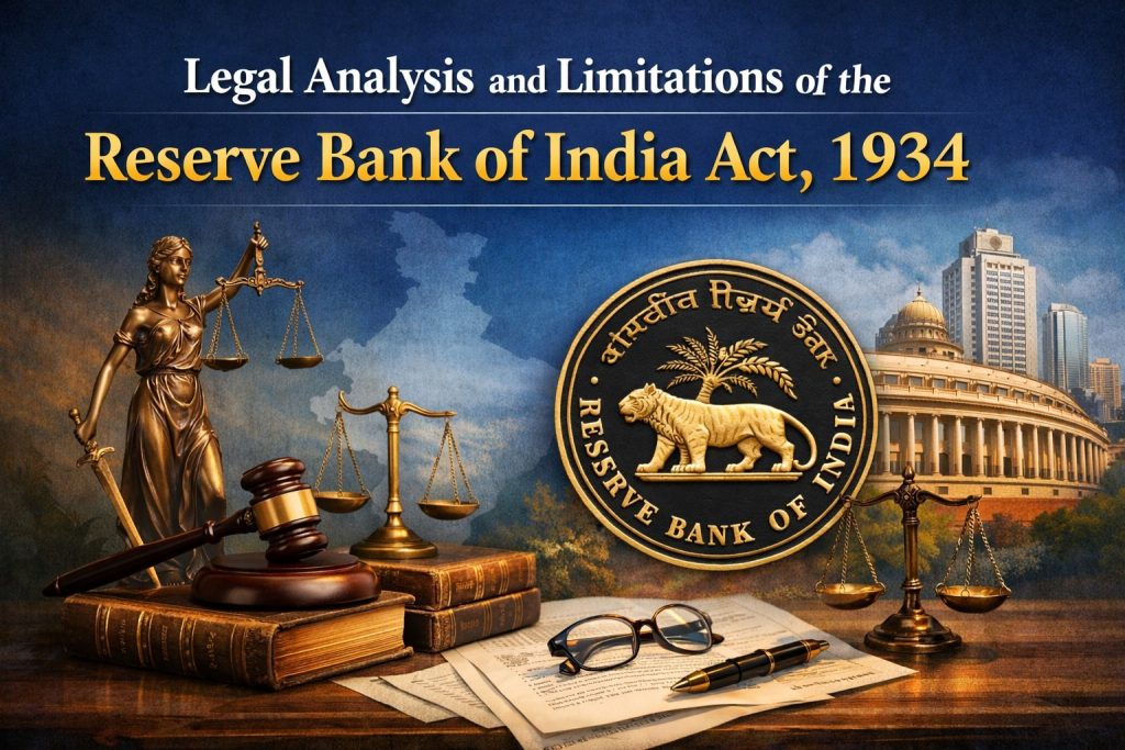 Limitations of the Reserve Bank of India Act, 1934
