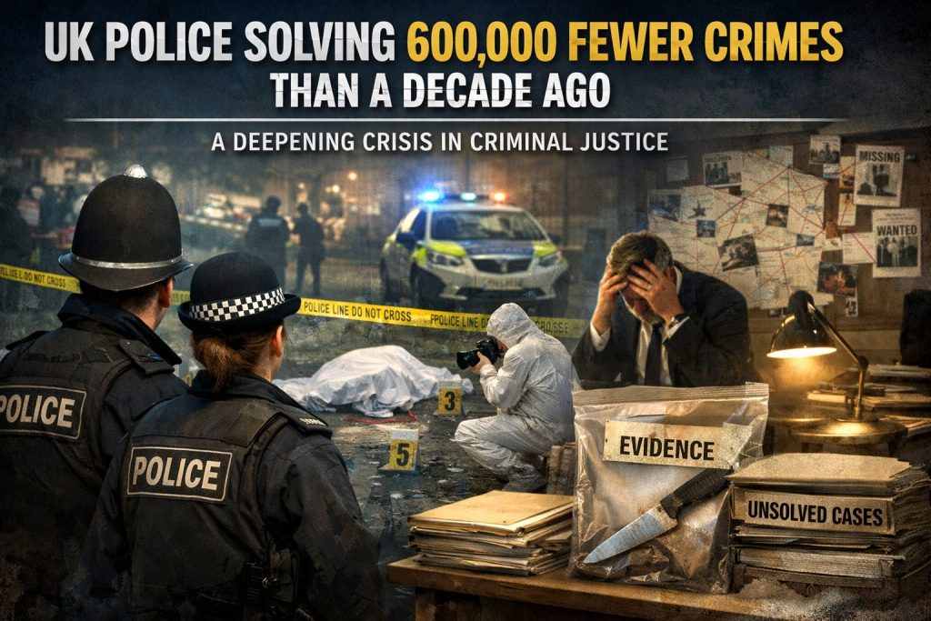 UK Police Solving 600,000 Fewer Crimes Than a Decade Ago