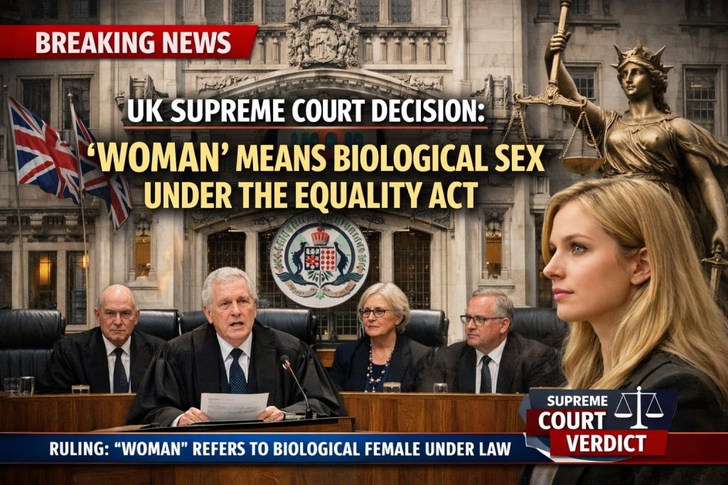 Woman Means Biological Sex under the Equality Act