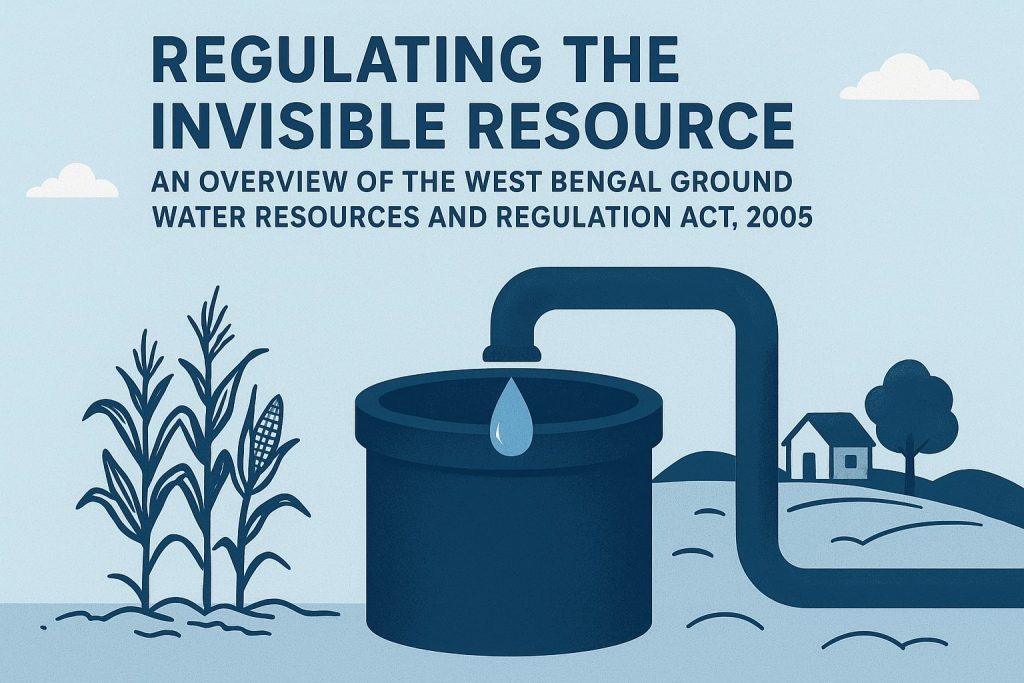 Regulating the Invisible Resource: An Overview of the West Bengal Ground Water Resources Act, 2005 West Bengal Ground Water Resources Act, 2005