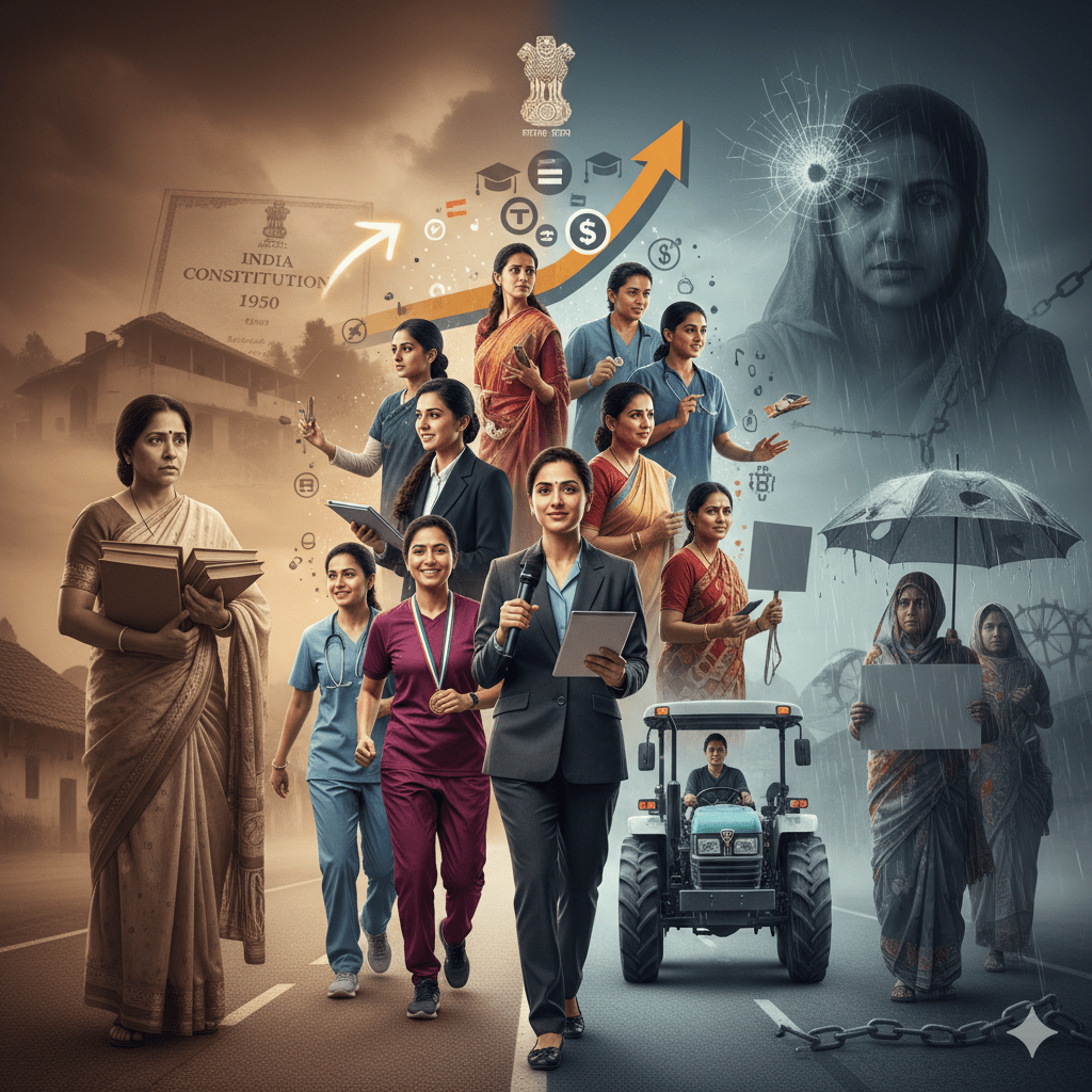 Changing Status of Women in India Since the Constitution of 1950: Progress, Gaps and Continuing Challenges Changing Status of Women in India Since the Constitution of 1950