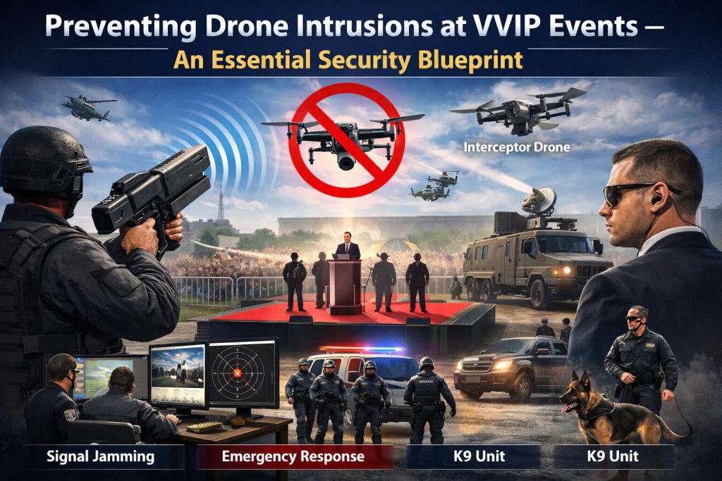 Preventing Drone Intrusions at VVIP Events – An Essential Security Blueprint Preventing Drone Intrusions at VVIP Events – An Essential Security Blueprint