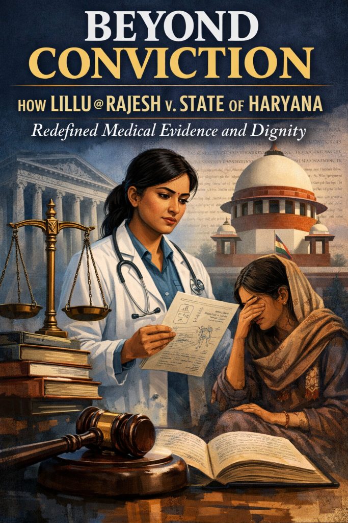 Beyond Conviction: How Lillu @ Rajesh v. State of Haryana Redefined Medical Evidence and Dignity