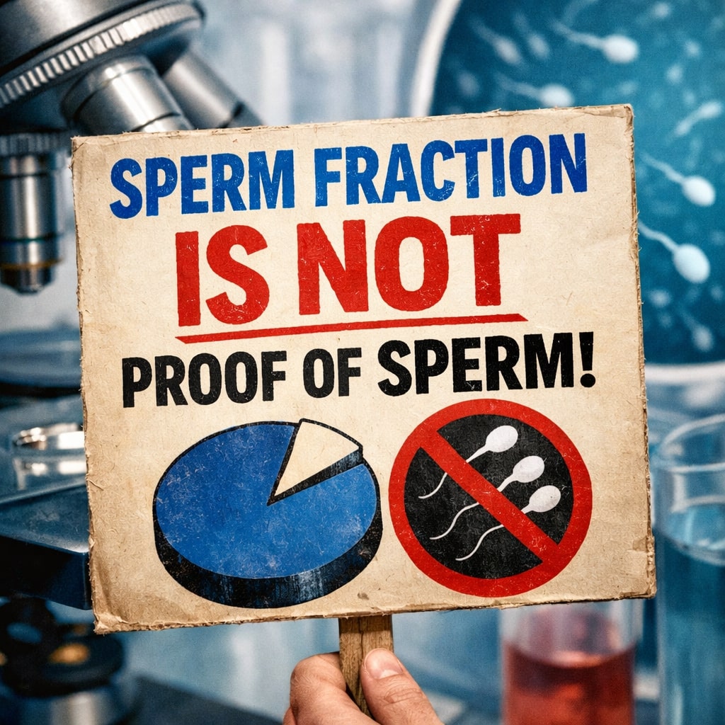 Sperm Fraction Is Not Proof of Sperm