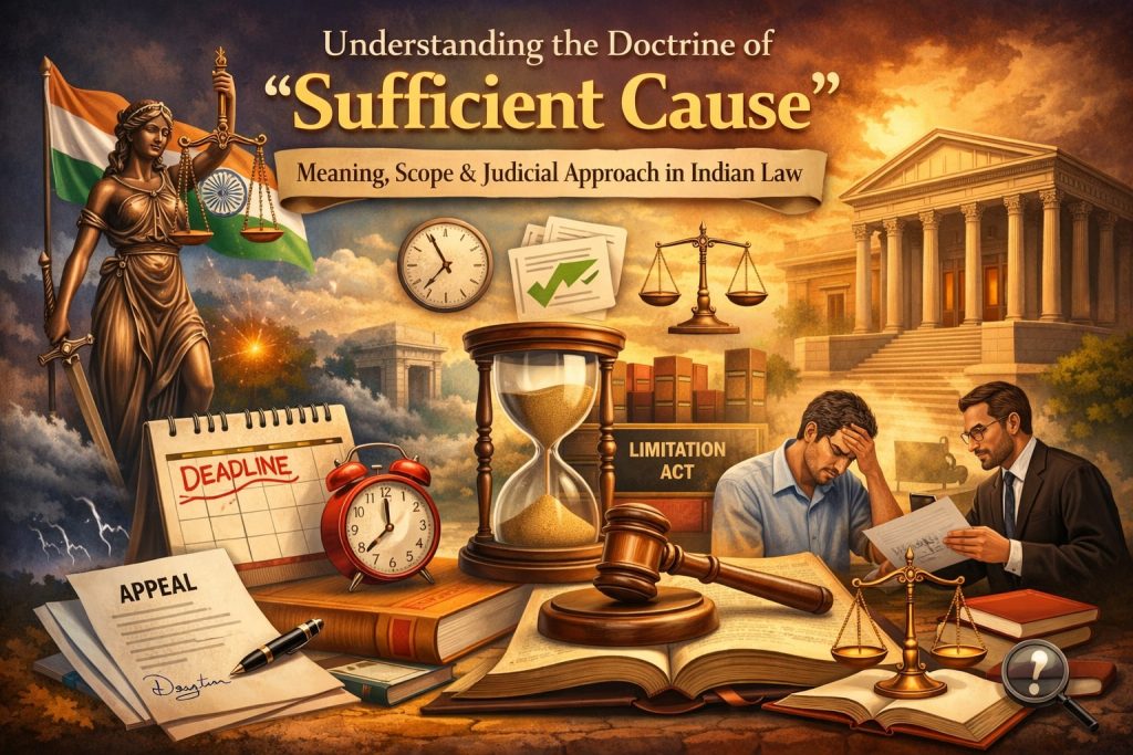 Understanding the Doctrine of Sufficient Cause: Meaning, Scope, and Judicial Approach in Indian Law Understanding the Doctrine of Sufficient Cause