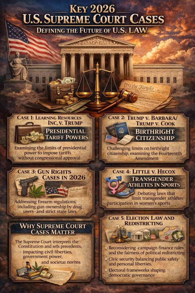 Key 2026 U.S. Supreme Court Cases Defining the Future of U.S. Law
