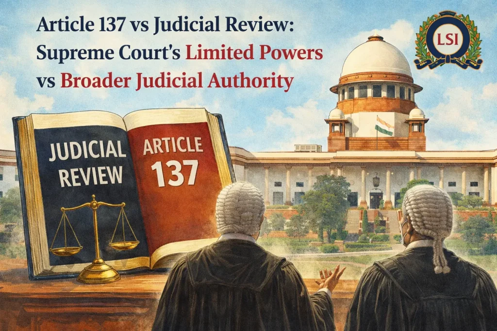 Article 137 and Judicial Review: Understanding the Supreme Court's Stance on Review Petitions Against Final Judgments