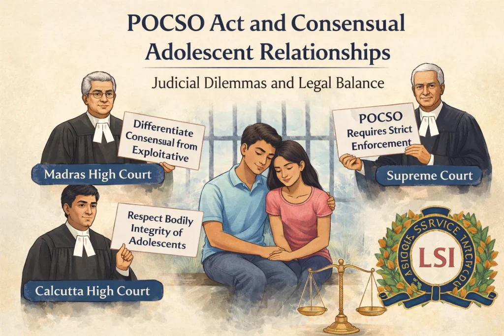 Between Protection and Punishment: Applying the POCSO Act to Consensual Adolescent Relationships Applying the POCSO Act to Consensual Adolescent Relationships