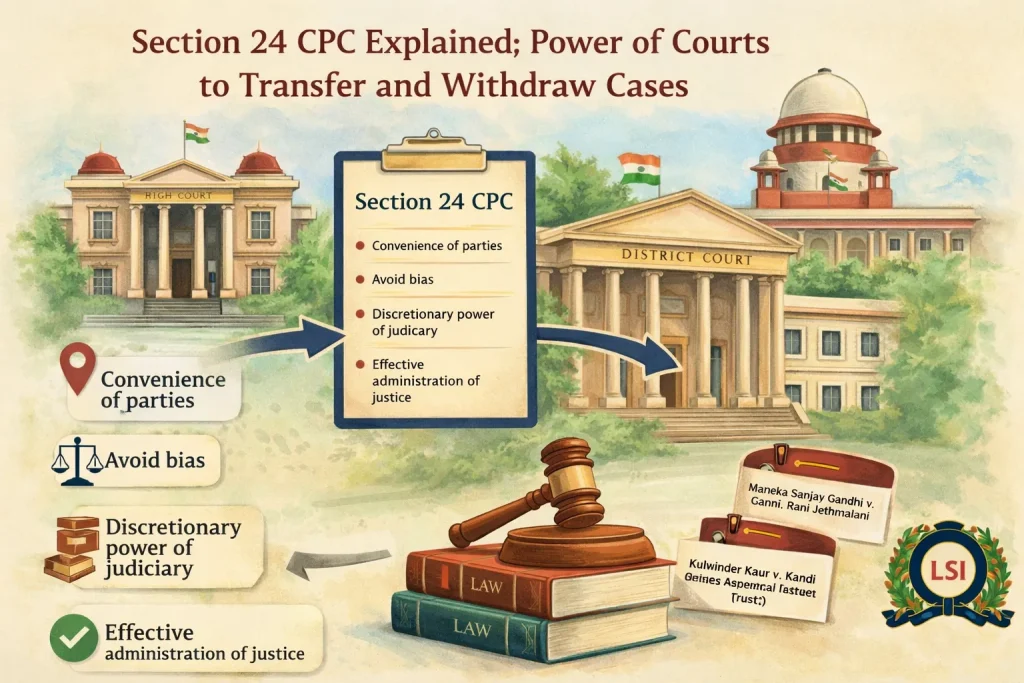 Section 24 of the Code of Civil Procedure, 1908 - Transfer of Cases
