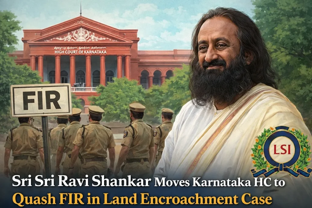 Karnataka High Court to Hear Sri Sri Ravi Shankar’s Plea to Quash FIR in Alleged Land Encroachment Case