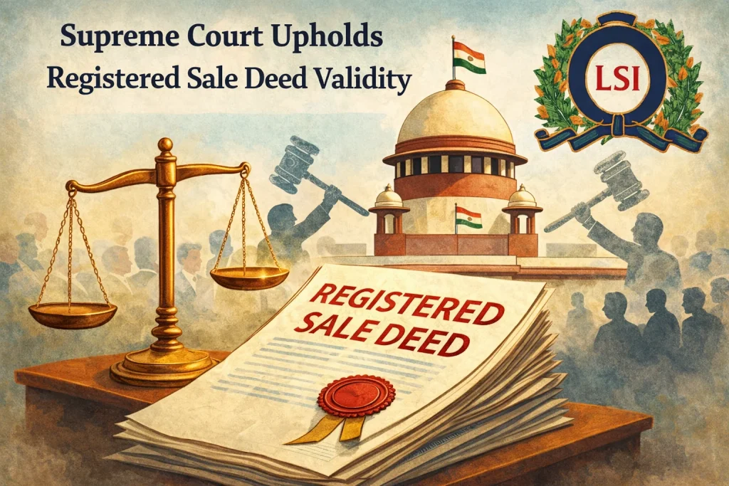 Registered Sale Deeds: Supreme Court Reaffirms Their Sanctity and Legal Strength