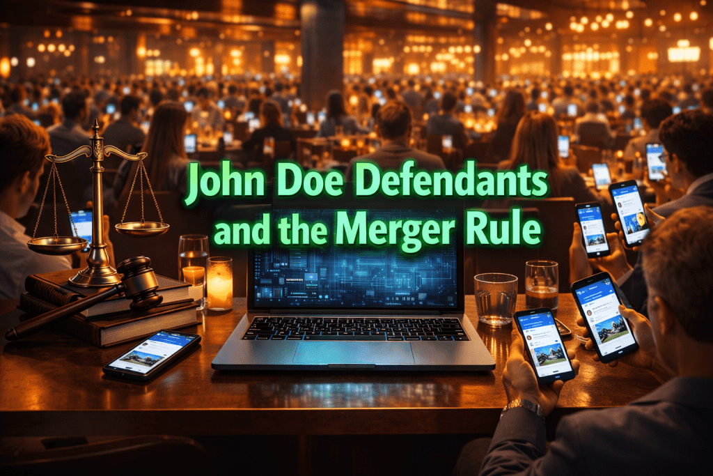 John Doe Defendants and the Merger Rule John Doe Defendants and the Merger Rule