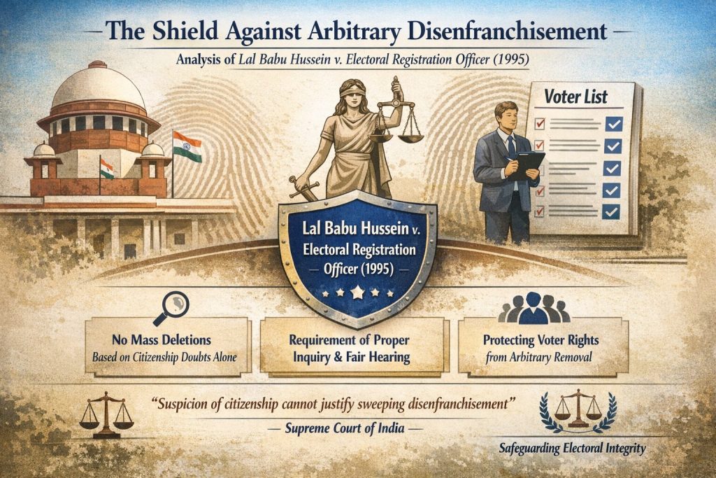 An Analysis of Lal Babu Hussein v. Electoral Registration Officer (1995)