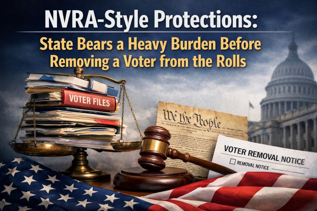 NVRA-Style Protections: State Bears a Heavy Burden Before Removing a Voter from the Rolls
