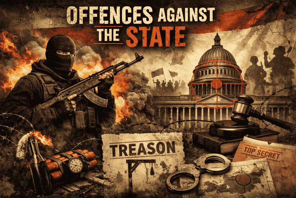 Offences Against the State Under Bhartiya Nyaya Sanhita (BNS): Waging War, Sedition & State Security Laws in India Offences Against the State Under Bhartiya Nyaya Sanhita (BNS): Waging War, Sedition & State Security Laws in India