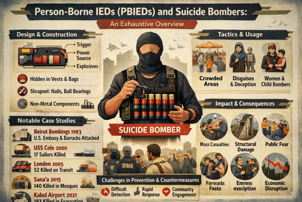 Person-Borne IEDs (PBIEDs) and Suicide Bombers: An Exhaustive Overview Person-Borne IEDs (PBIEDs) and Suicide Bombers