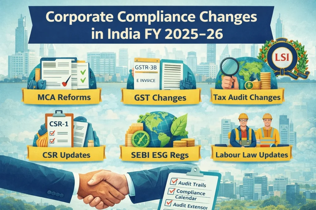 New Compliance Rules for Companies in India (FY 2025-26) New Compliance Rules for Companies in India