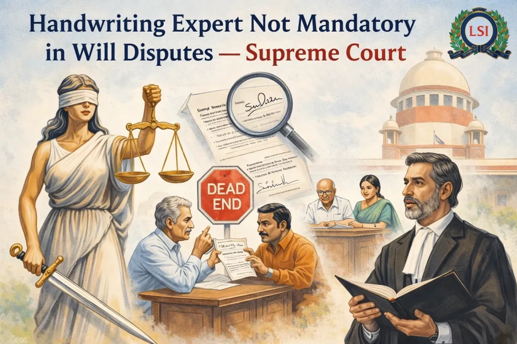 Will Disputes in India: Supreme Court Rejects Mandatory Handwriting Expert Rule Will Disputes in India: Supreme Court Rejects Mandatory Handwriting Expert Rule