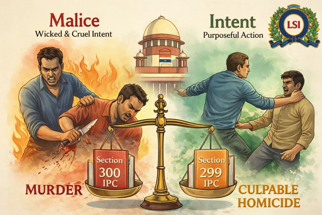 Understanding Intent vs Malice: Supreme Court's Analysis in Surender Kumar Case