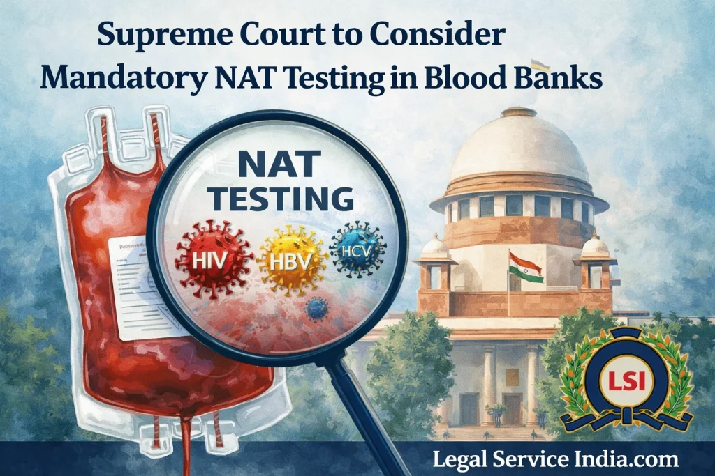 Supreme Court to Examine Mandatory NAT Testing in Blood Banks Across India Mandatory NAT Testing in Blood Banks