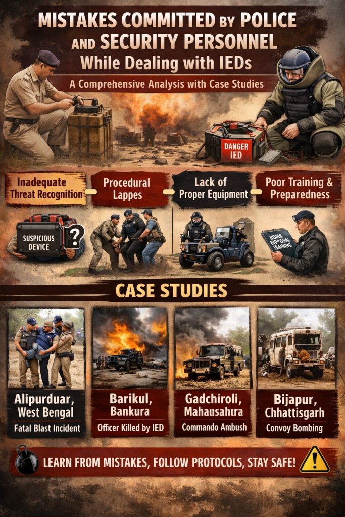 Mistakes Committed by Police and Security Personnel While Dealing with IEDs