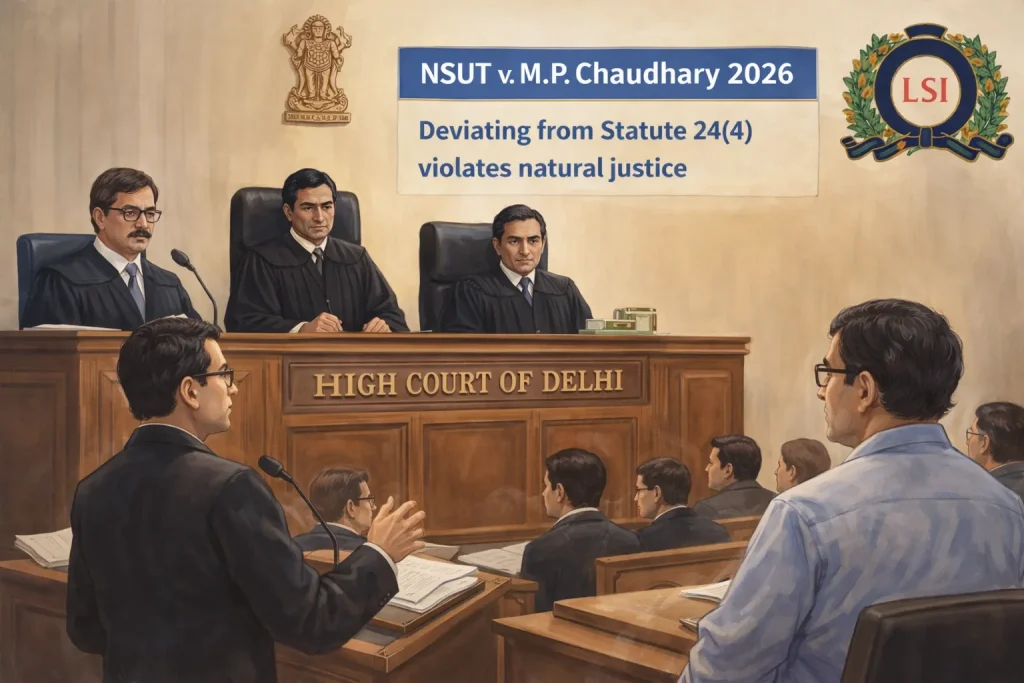 Netaji Subhash University of Technology v. M. P. Chaudhary (2026)