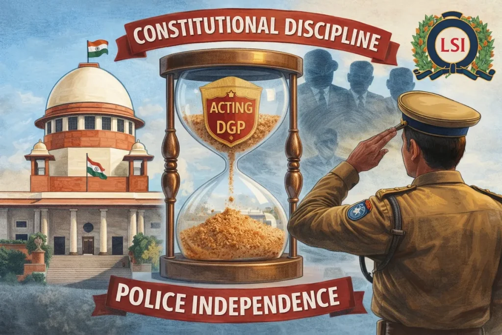 Supreme Court Reaffirms Constitutional Discipline in DGP Appointments Supreme Court Reaffirms Constitutional Discipline in DGP Appointments