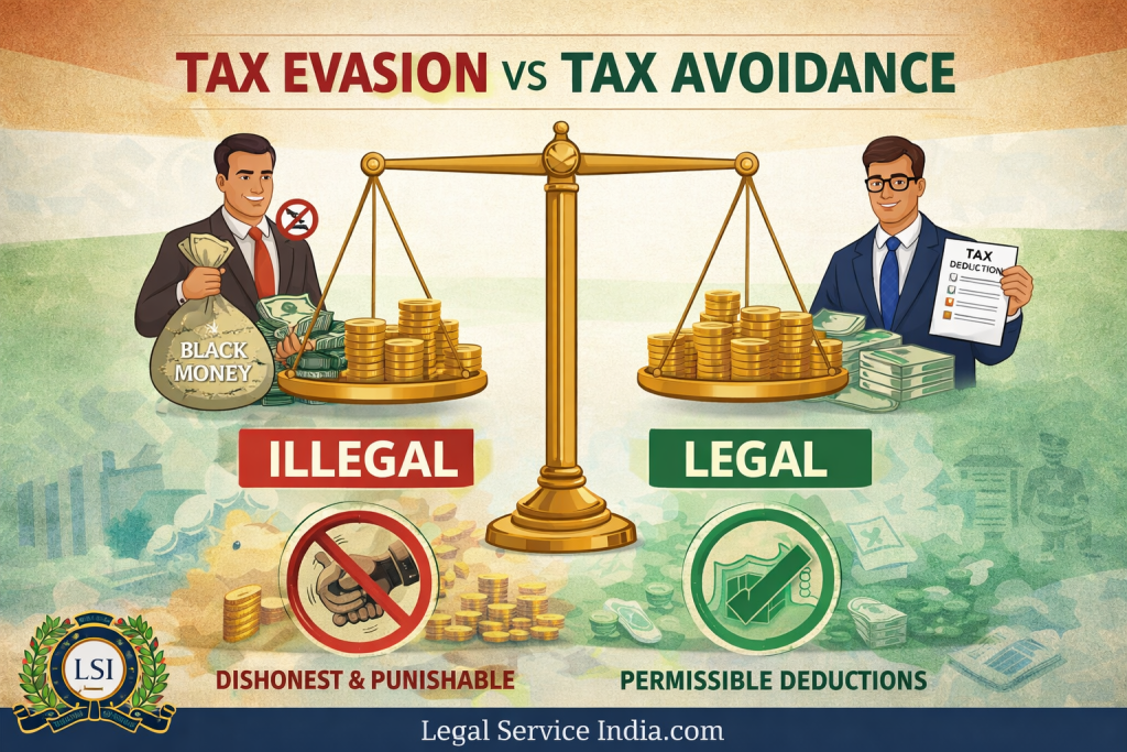 Tax Evasion vs Tax Avoidance: Legal and Ethical Perspective in India Tax Evasion vs Tax Avoidance: Legal and Ethical Perspective in India