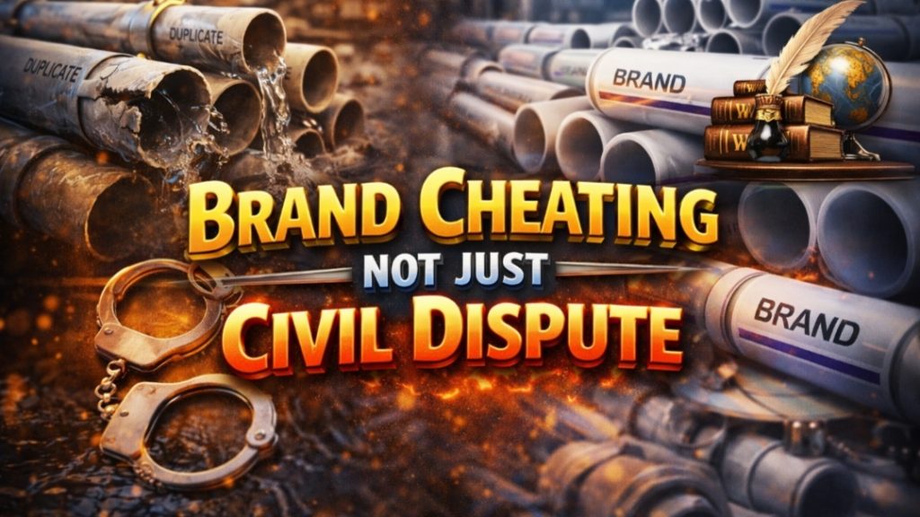Brand Cheating Not Just Civil Dispute