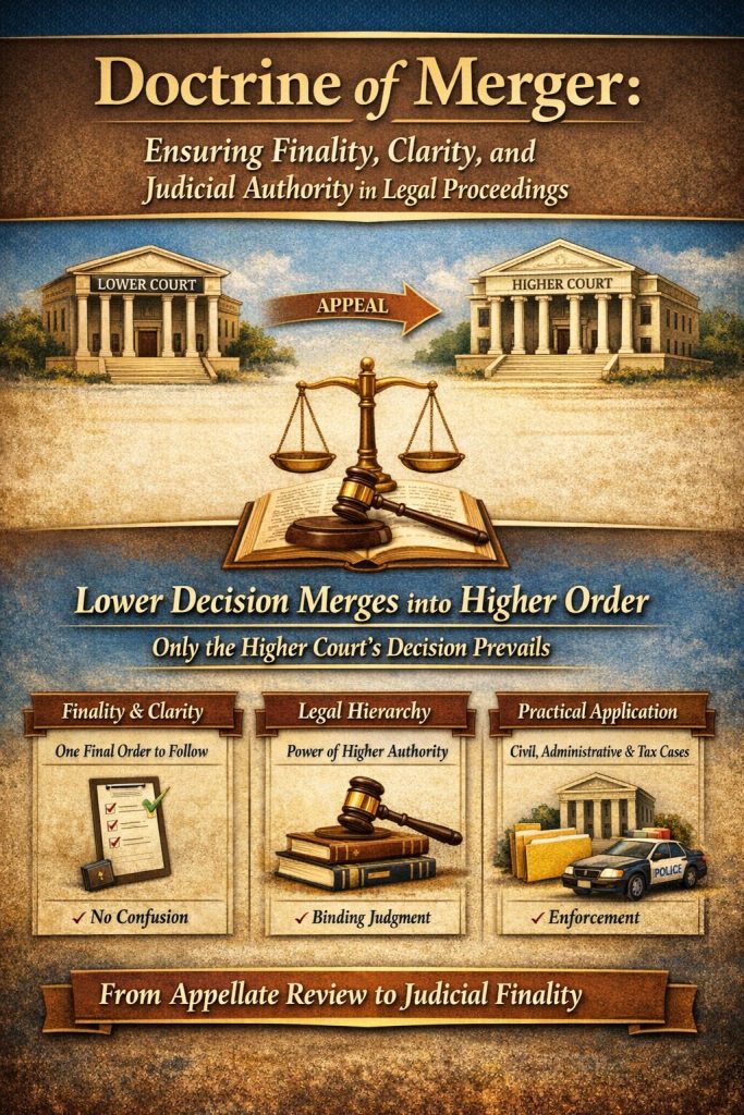 Doctrine of Merger: Ensuring Finality, Clarity, and Judicial Authority in Legal Proceedings