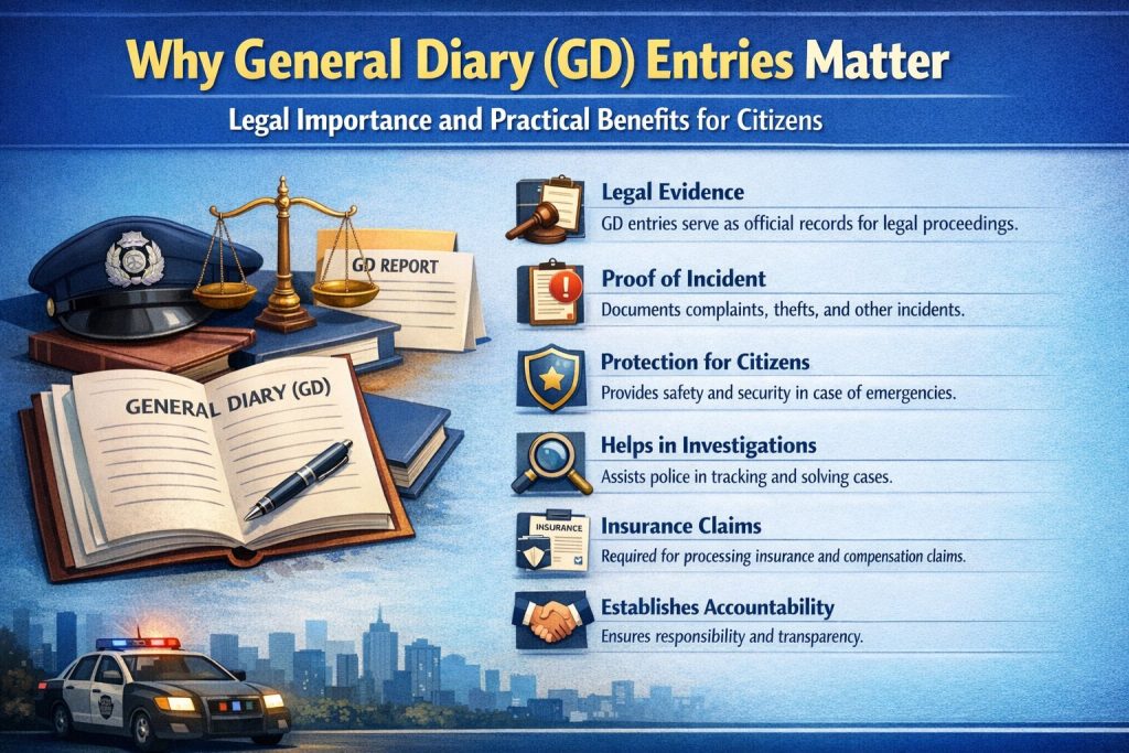 Why General Diary (GD) Entries Matter: Legal Importance and Practical Benefits for Citizens